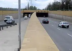 Ein- und Ausfahrt von der Nordseite