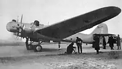 Die ANT-37 bei der Vorbereitung zum Rekordflug am 24. September 1938