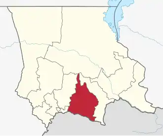 Lage im Oblys Schambyl