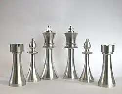 Gedrehte Schachfiguren