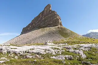 Die einem Schiffsbug ähnelnde Südseite des Turrion