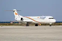 Tus Airways Airbus A320 am Flughafen Larnaca, Zypern