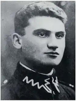 Porträt von Tuvia Bielski in Uniform