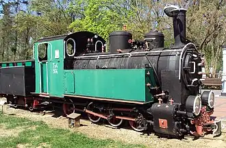 Die erhaltene Tx4-564 im Muzeum Kolei Wąskotorowej in Wenecja