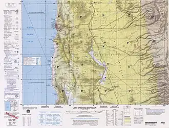 Topografische Karte von Pozo Almonte