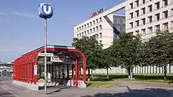 Aufnahmsgebäude Lassallestraße – Joseph-Roth-Gasse