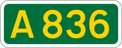 A836 road