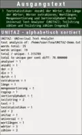 UNITAZ – alphabetisch sortiert