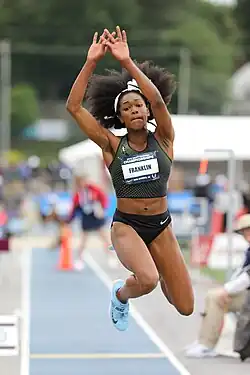 Tori Franklin – ausgeschieden als Achte mit 14,03&nbsp;m