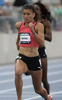 Jenna Prandini Rang fünf in 22,87&nbsp;s