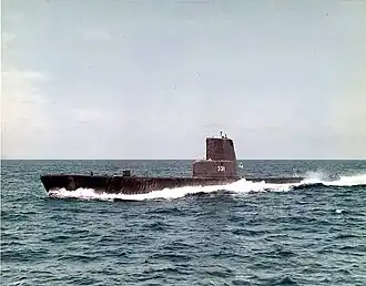 USS Bugera (SS-331) im Jahr 1967 im Pazifik