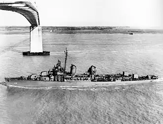 USS Stevens (DD-479) am 15. März 1943