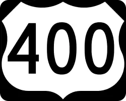 Straßenschild des U.S. Highways 400