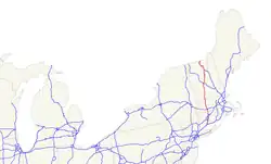 Karte des U.S. Highways 5