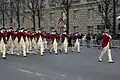 Das Old Guard Fife and Drum Corps auf einer Parade