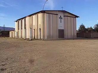Die für Bolivien ungewöhnliche Kirche von Ucureña