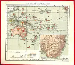 Spielkarte Ozeanien