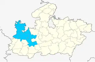 Lagekarte der Division