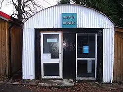 Blechschuppen in Dalmally, Schottland