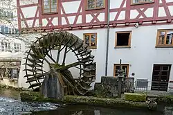 Die Lochmühle im Ulmer Fischerviertel an der Blau aus dem 14.&nbsp;Jahrhundert