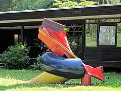 Klaus H. Hartmann (Pink Flamingo, 1989) am Kunstpfad Universität Ulm