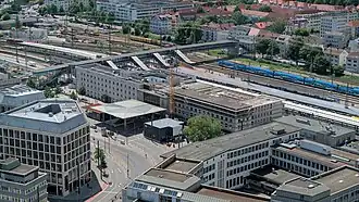 Ulm Hbf von Nordosten (Mai 2025)