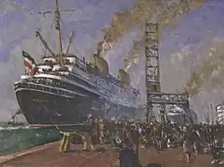 Passagierdampfer Bremen und Europa in Bremerhaven (1930) – Deutsches Schifffahrtsmuseum