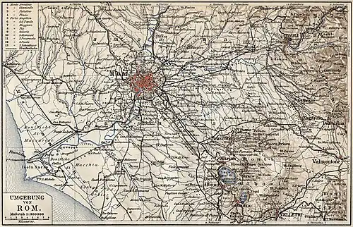 Umgebung der Stadt am Anfang des 20. Jahrhunderts
