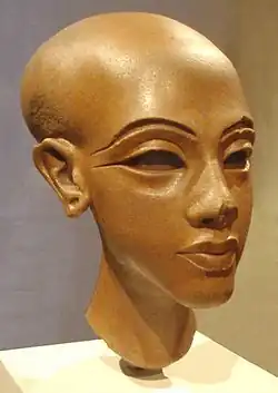 Kopf einer Prinzessin (Haus P 47,1; silifizierter Sandstein (Quarzit), Nr. 21223)