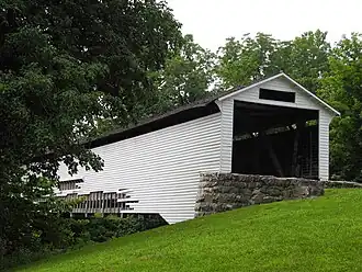 Union Covered Bridge im Jahr 2011 aus Richtung Südosten