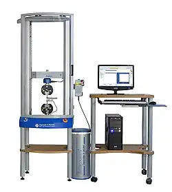 Tischmodell einer Universalprüfmaschine von Hegewald & Peschke