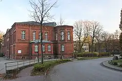 Die Navigationsschule an der Straße Munketoft; heute eine Außenstelle der Universität Flensburg