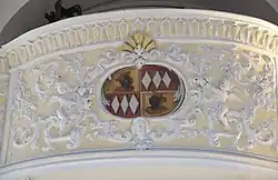 Oratoriumsbrüstung, Wappen von Johann Franz Eckher von Kapfing