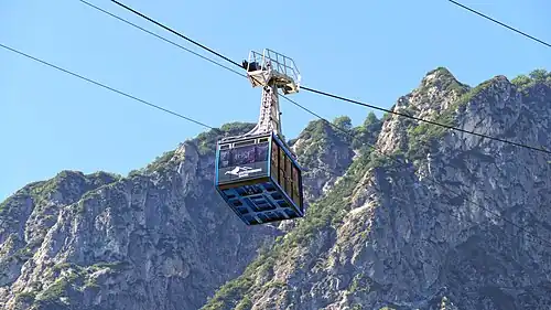 Eine der zwei neuen Carvatech-Gondeln