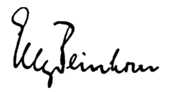 Unterschrift Elly Beinhorn deutsche Fliegerin