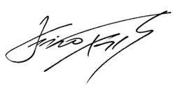 Unterschrift Heino Ferch deutscher Schauspieler