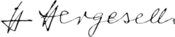 Unterschrift Hugo Hergesell (1859–1938)