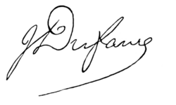 Unterschrift Jules Armand Stanislas Dufaure (1798–1881) französischer Politiker