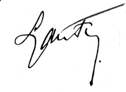 Unterschrift Louis Hubert Gonzalve Lyautey (1854–1934)