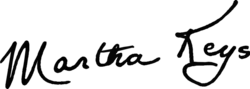 Unterschrift Martha Keys