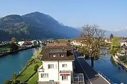 Aareinsel vom «Hotel Central» aus gesehen