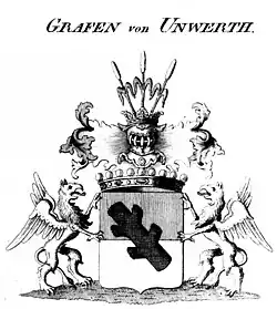 Wappen der Grafen von Unwerth bei Tyroff