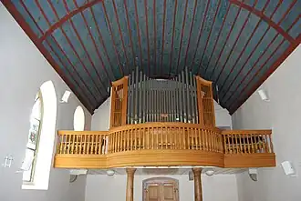 Innenansicht der Kirche, Orgel