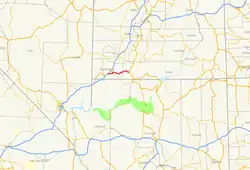 Karte der Utah State Route 9