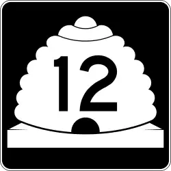 Straßenschild der Utah State Route 12