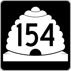 Straßenschild der Utah State Route 154