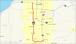 Karte der Utah State Route 154