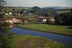 Wasserreservoir am Canal des Vosges bei Les Forges-d’Uzemain