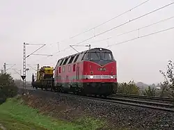 V 180 392 bei Gleisbauarbeiten (2006)