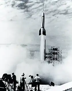 Start eines modifizierten A4 von Cape Canaveral, 24.&nbsp;Juli 1950